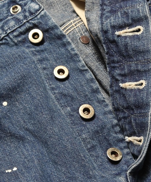 orSlow(オアスロウ)の「orSlow/オアスロウ MEN'S PAINTER PANTS PAINT デニムパンツ ペインターパンツ ワイド ロールアップ メンズ ワーク ミリタリー 2026年秋冬 秋服(デニムパンツ・メンズ・ライトインディゴブルー・2/4/3)」の9枚目の写真
