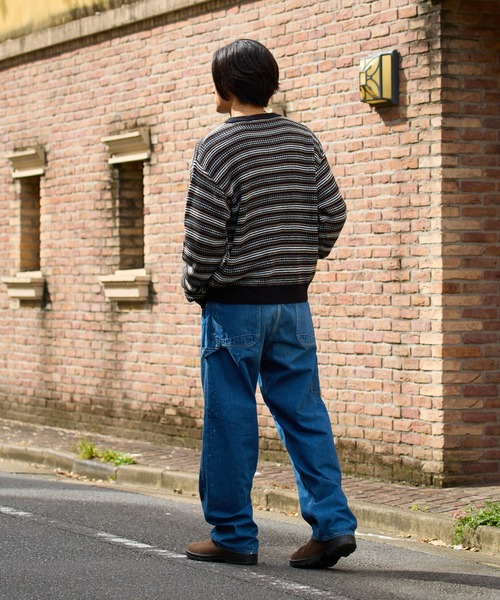 orSlow(オアスロウ)の「orSlow/オアスロウ MEN'S PAINTER PANTS PAINT デニムパンツ ペインターパンツ ワイド ロールアップ メンズ ワーク ミリタリー 2026年秋冬 秋服 冬服(デニムパンツ・メンズ・ライトインディゴブルー・2/4/3)」の12枚目の写真