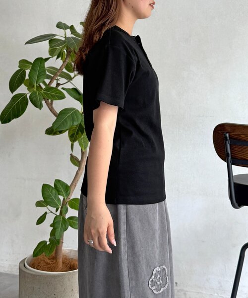 U.S. POLO ASSN.(ユーエスポロアッスン)の「コンパクトリブヘンリーT(Tシャツ/カットソー・メンズ・グレー/ブラック/ブラウン/ホワイト・LARGE/MEDIUM)」の8枚目の写真