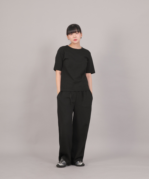 SAINTCREW(セントクルー)の「ソフトエッセンシャル起毛ワイドパンツ SEK-388 グレー/ブラック(スウェットパンツ・レディース・その他・FREE)」の9枚目の写真