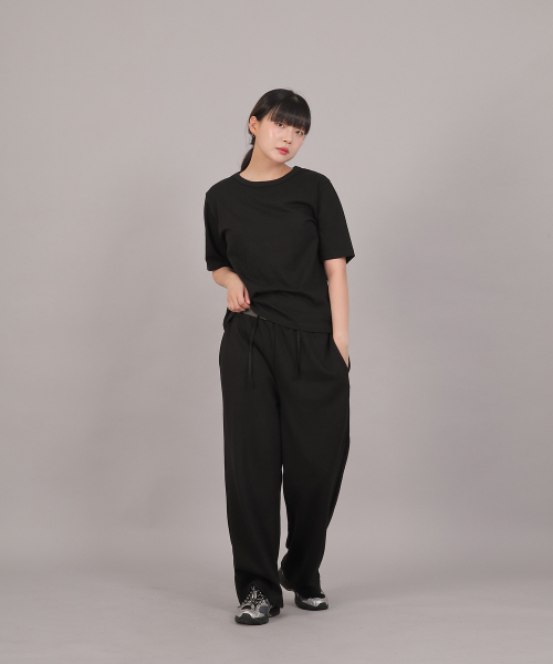 SAINTCREW(セントクルー)の「ソフトエッセンシャル起毛ワイドパンツ SEK-388 グレー/ブラック(スウェットパンツ・レディース・その他・FREE)」の10枚目の写真