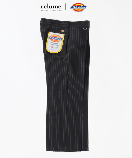 Dickies(ディッキーズ)の「《追加》Dickies / ディッキーズ 別注 ピンタック ワイドストライプスラックス(スラックス・メンズ・エンジ/グレー/ネイビー/ブラック・LARGE/MEDIUM)」の2枚目の写真