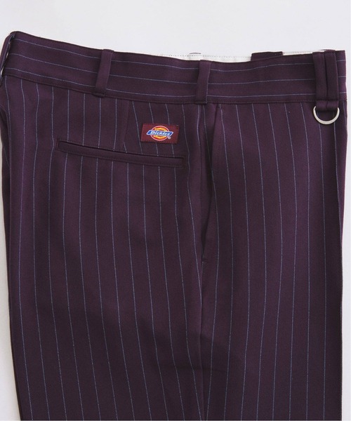 Dickies(ディッキーズ)の「《追加》Dickies / ディッキーズ 別注 ピンタック ワイドストライプスラックス(スラックス・メンズ・エンジ/グレー/ネイビー/ブラック・LARGE/MEDIUM)」の5枚目の写真