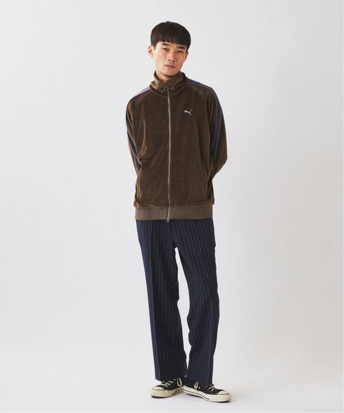 Dickies(ディッキーズ)の「《追加》Dickies / ディッキーズ 別注 ピンタック ワイドストライプスラックス(スラックス・メンズ・エンジ/グレー/ネイビー/ブラック・LARGE/MEDIUM)」の7枚目の写真