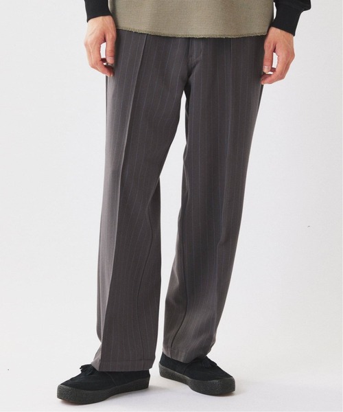 Dickies(ディッキーズ)の「《追加》Dickies / ディッキーズ 別注 ピンタック ワイドストライプスラックス(スラックス・メンズ・エンジ/グレー/ネイビー/ブラック・LARGE/MEDIUM)」の11枚目の写真