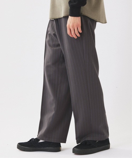 Dickies(ディッキーズ)の「《追加》Dickies / ディッキーズ 別注 ピンタック ワイドストライプスラックス(スラックス・メンズ・エンジ/グレー/ネイビー/ブラック・LARGE/MEDIUM)」の14枚目の写真