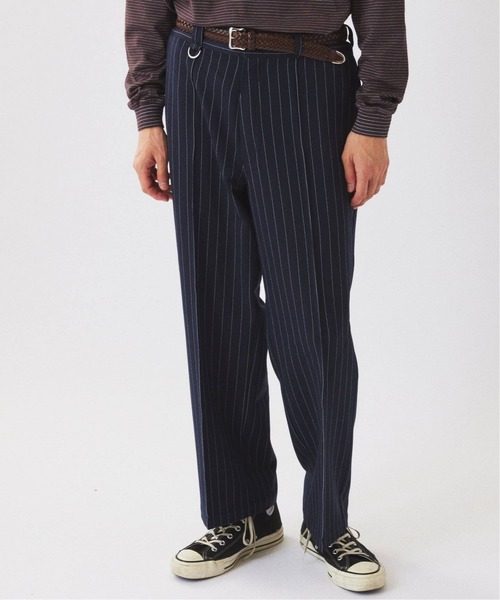 Dickies(ディッキーズ)の「《追加》Dickies / ディッキーズ 別注 ピンタック ワイドストライプスラックス(スラックス・メンズ・エンジ/グレー/ネイビー/ブラック・LARGE/MEDIUM)」の19枚目の写真