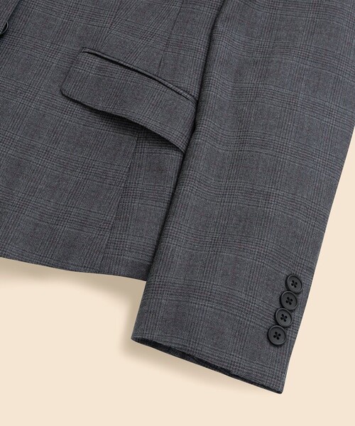 BROOKS BROTHERS(ブルックスブラザーズ)の「ウール グレンチェック シングル2ボタンジャケット(テーラードジャケット・レディース・グレー・0/2/4)」の5枚目の写真