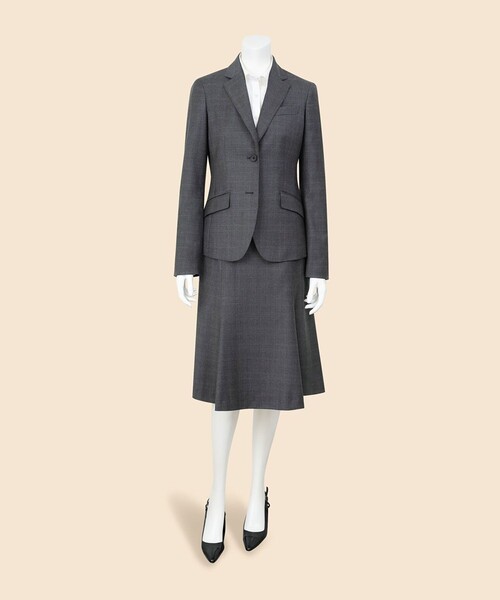 BROOKS BROTHERS(ブルックスブラザーズ)の「ウール グレンチェック シングル2ボタンジャケット(テーラードジャケット・レディース・グレー・0/2/4)」の9枚目の写真