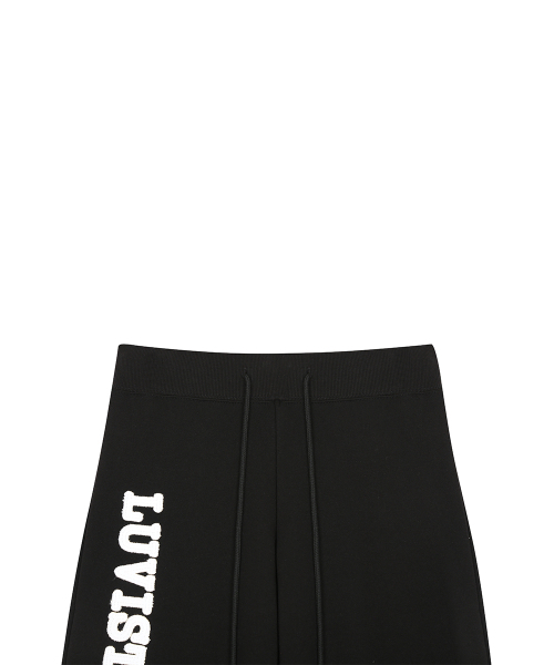 LUVISTRUE（ラヴイズトゥルー）の「RL PATCH BOOTCUT PANTS(BLACK)（スウェットパンツ・レディース・その他・FREE）」の4枚目の写真