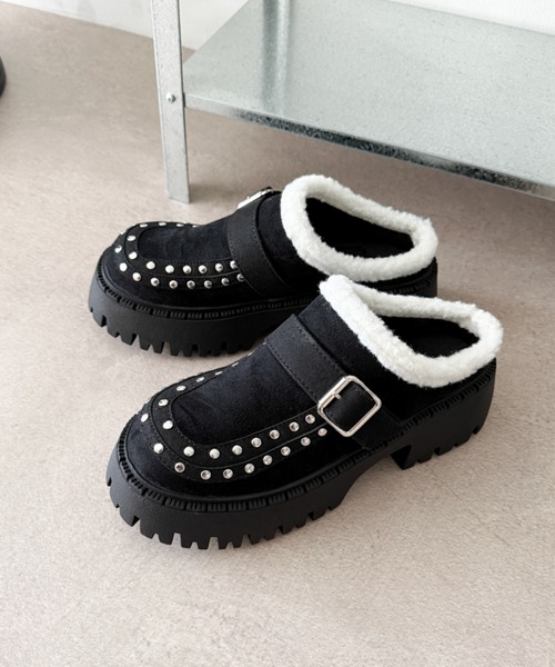 WEGO(ウィゴー)の「WEGO/スタッズベルトサボ(スリッポン・レディース・ブラック・SMALL/MEDIUM/LARGE)」の3枚目の写真