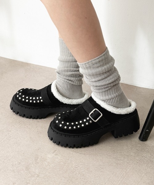 WEGO(ウィゴー)の「WEGO/スタッズベルトサボ(スリッポン・レディース・ブラック・SMALL/MEDIUM/LARGE)」の6枚目の写真