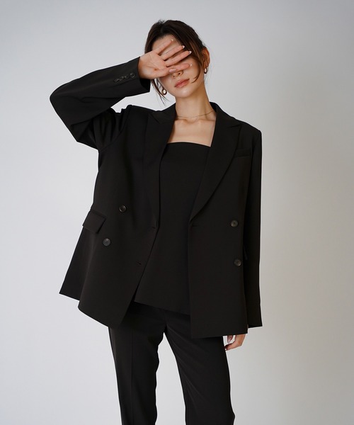 KINO THE KEI(キノザケイ)の「ソフト ペプラム ベア トップス ( セットアップ可 ) KINO THE KEI(その他トップス・レディース・ダークブラウン/ブラック/ベージュ・M/S)」の19枚目の写真