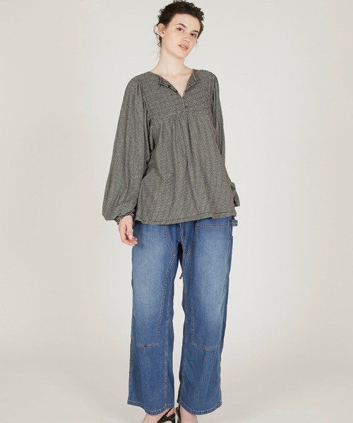 crinkle crinkle crinkle(クリンクルクリンクルクリンクル)の「【 crinkle crinkle crinkle 】 border cutsew / ボーダーカットソー(Tシャツ/カットソー・レディース・ブラック/グレー・FREE)」の12枚目の写真
