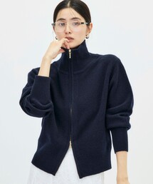 NOLLEY'S Sophi（ノーリーズソフィ）の「カシミヤ混紡毛ジップアップカーディガン（カーディガン/ボレロ）」