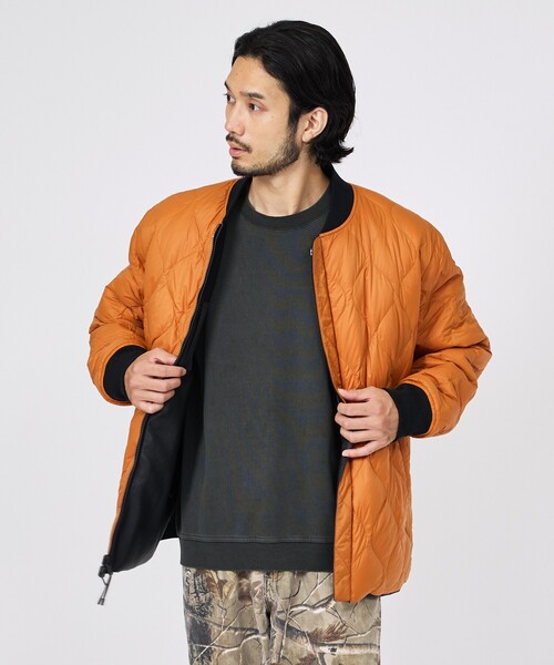 TAION(タイオン)の「【TAION / タイオン】ジャパンスペシャル リバーシブル MA-1 フェイクレザー×ダウンジャケットTAION-JK02JS-2(ブルゾン・メンズ・ブラック系その他/ブラック・L/M)」の8枚目の写真