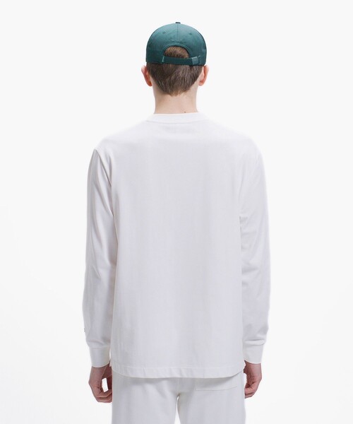 LACOSTE(ラコステ)の「ネーム&ワニロゴグラフィック長袖Tシャツ(Tシャツ/カットソー・メンズ・ブラック/ダークグリーン/オフホワイト・2/5/4/3)」の18枚目の写真