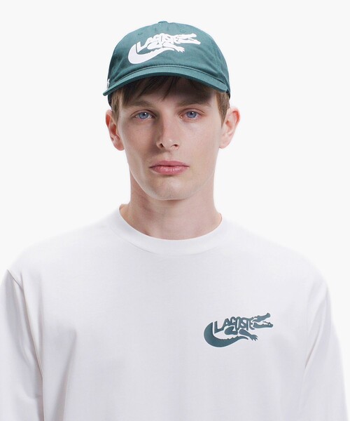LACOSTE(ラコステ)の「ネーム&ワニロゴグラフィック長袖Tシャツ(Tシャツ/カットソー・メンズ・ブラック/ダークグリーン/オフホワイト・2/5/4/3)」の19枚目の写真