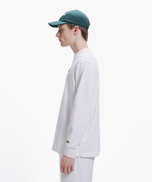 LACOSTE(ラコステ)の「ネーム&ワニロゴグラフィック長袖Tシャツ(Tシャツ/カットソー・メンズ・ブラック/ダークグリーン/オフホワイト・2/5/4/3)」の21枚目の写真