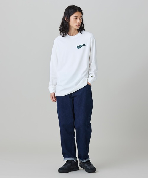 LACOSTE(ラコステ)の「ネーム&ワニロゴグラフィック長袖Tシャツ(Tシャツ/カットソー・メンズ・ブラック/ダークグリーン/オフホワイト・2/5/4/3)」の5枚目の写真