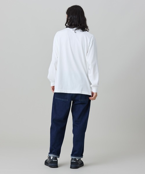 LACOSTE(ラコステ)の「ネーム&ワニロゴグラフィック長袖Tシャツ(Tシャツ/カットソー・メンズ・ブラック/ダークグリーン/オフホワイト・2/5/4/3)」の6枚目の写真