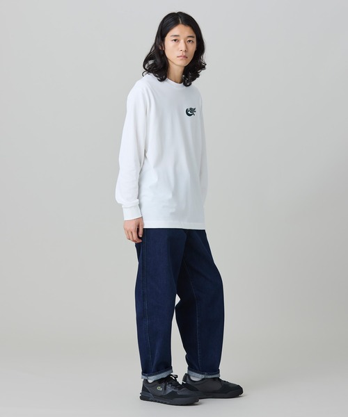 LACOSTE(ラコステ)の「ネーム&ワニロゴグラフィック長袖Tシャツ(Tシャツ/カットソー・メンズ・ブラック/ダークグリーン/オフホワイト・2/5/4/3)」の7枚目の写真