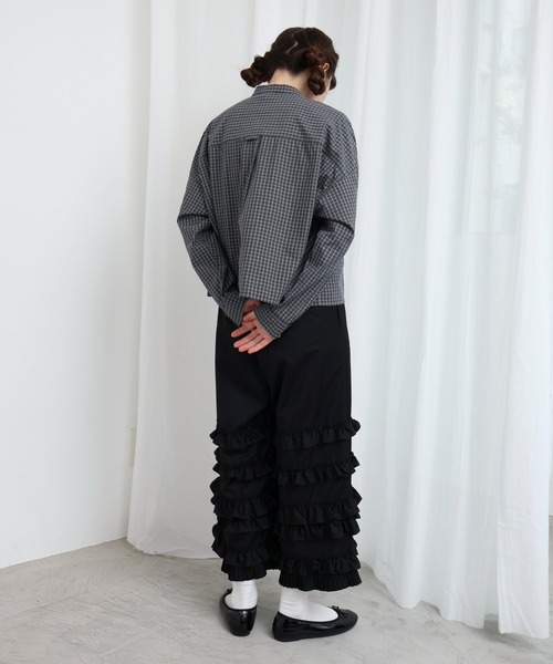 fig London(フィグロンドン)の「ribbon shirt(シャツ/ブラウス・レディース・ネイビー/ベージュ/ホワイト・FREE)」の18枚目の写真