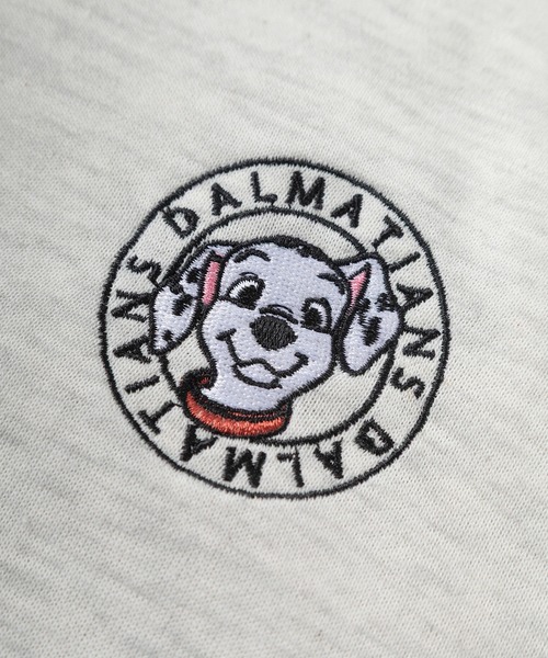 Disney（ディズニー）の「【71】【Disney/ディズニー】キャラクター ワンポイント刺繍 トラックジャケット/ミッキーマウス/ミニーマウス/くまのプーさん/101匹わんちゃん/ジャージ/ライトアウター/羽織/裏毛/レディース（ジャージ・レディース・グレー/ネイビー/チャコールグレー/オレンジ・M/L）」の6枚目の写真