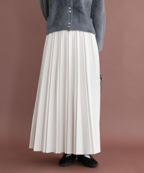 ITEMS URBANRESEARCH(アイテムズ アーバンリサーチ)の「フェイクスエードプリーツスカート(スカート・レディース・ブラック/ライトベージュ/モカ・FREE)」の8枚目の写真