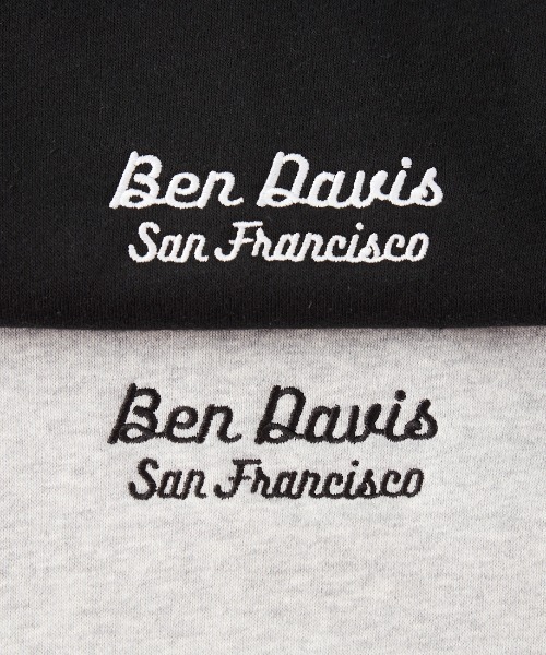 BEN DAVIS（ベンデイビス）の「【WEB限定】[BEN DAVIS/ベンデイビス] LABELS バックプリント 裏起毛クルーネックスウェット（スウェット・レディース・ブラック/グレー・M/L/XL）」の3枚目の写真