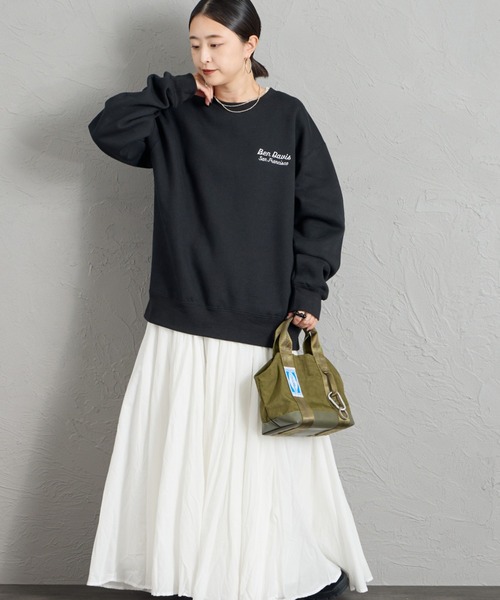 【WEB限定】LABELS 後背印花 內刷毛圓領衛衣