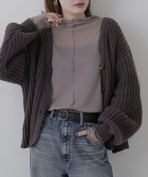 シアボトルネックメロー長袖Tシャツ