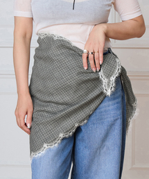 IENA LA BOUCLE（イエナラブークル）の「IENA LA BOUCLE ハウンドトゥースバブーシュカ（バンダナ/スカーフ）」