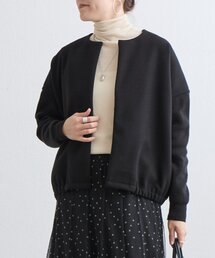 BEARDSLEY | 袖ニットウールライク羽織り(ブルゾン)