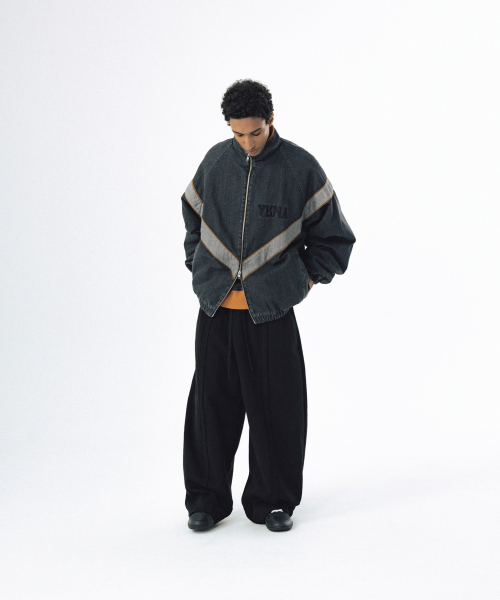 ANGLAN（アングラン）の「IPFU Track Denim Jacket - Washed Black（デニムジャケット・メンズ・その他・1/02）」の3枚目の写真