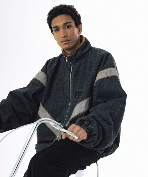 ANGLAN（アングラン）の「IPFU Track Denim Jacket - Washed Black（デニムジャケット・メンズ・その他・1/02）」の7枚目の写真