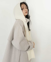  hellam（へラム）の「バラクラバ風フードニットマフラー（イヤーマフ）」