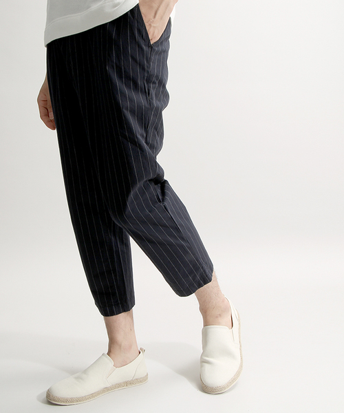 WEGO（ウィゴー）の「WEGO/ライトウェザーアンクルパンツ（その他パンツ・メンズ・ブラック系その他/ブラック/ブルー系その他/ホワイト系その他4・LARGE/MEDIUM）」の4枚目の写真