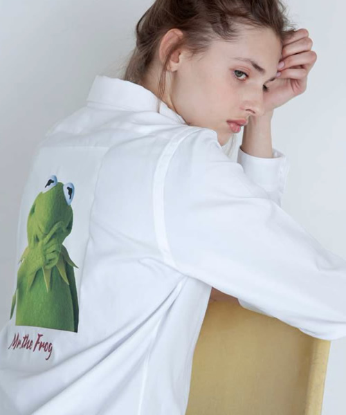 JACKSON MATISSE（ジャクソンマティス）の「JACKSON MATISSE/ジャクソンマティス KERMIT Print Shirts（シャツ/ブラウス・メンズ・ホワイト/ブルー/ピンク・M/S/L）」の16枚目の写真