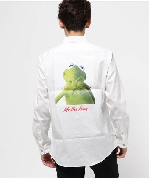 JACKSON MATISSE（ジャクソンマティス）の「JACKSON MATISSE/ジャクソンマティス KERMIT Print Shirts（シャツ/ブラウス・メンズ・ホワイト/ブルー/ピンク・M/S/L）」の12枚目の写真
