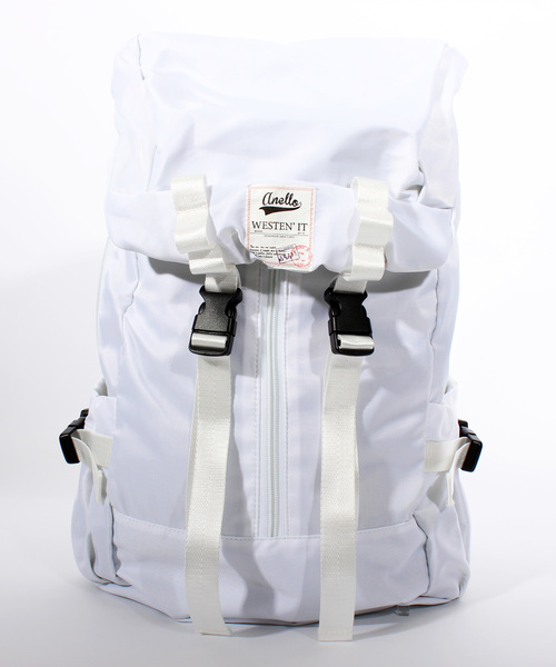 anello(アネロ)の「ナイロン マウンテンリュック アウトドア 大容量 anello(バックパック/リュック・メンズ・ホワイト/ネイビー/カモフラージュ/ブラック/その他/カーキ/レッド・FREE)」の2枚目の写真