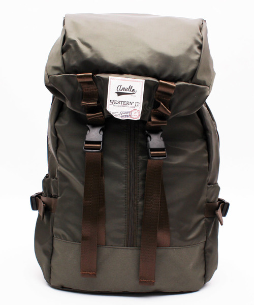 anello(アネロ)の「ナイロン マウンテンリュック アウトドア 大容量 anello(バックパック/リュック・メンズ・ホワイト/ネイビー/カモフラージュ/ブラック/その他/カーキ/レッド・FREE)」の4枚目の写真