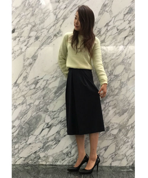 22 OCTOBRE（ヴァンドゥ－オクトーブル）の「カーブヘムホールガーメント（ニット/セーター・レディース・イエロー/ブルー系その他/ブルー・2）」の14枚目の写真