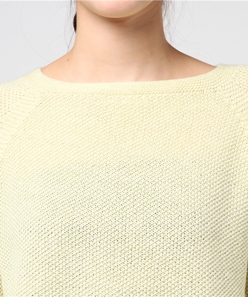 22 OCTOBRE（ヴァンドゥ－オクトーブル）の「カーブヘムホールガーメント（ニット/セーター・レディース・イエロー/ブルー系その他/ブルー・2）」の7枚目の写真