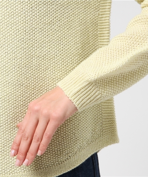 22 OCTOBRE（ヴァンドゥ－オクトーブル）の「カーブヘムホールガーメント（ニット/セーター・レディース・イエロー/ブルー系その他/ブルー・2）」の8枚目の写真