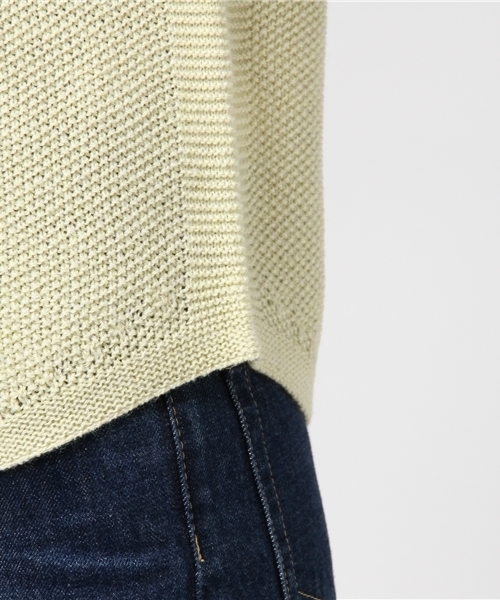 22 OCTOBRE（ヴァンドゥ－オクトーブル）の「カーブヘムホールガーメント（ニット/セーター・レディース・イエロー/ブルー系その他/ブルー・2）」の9枚目の写真