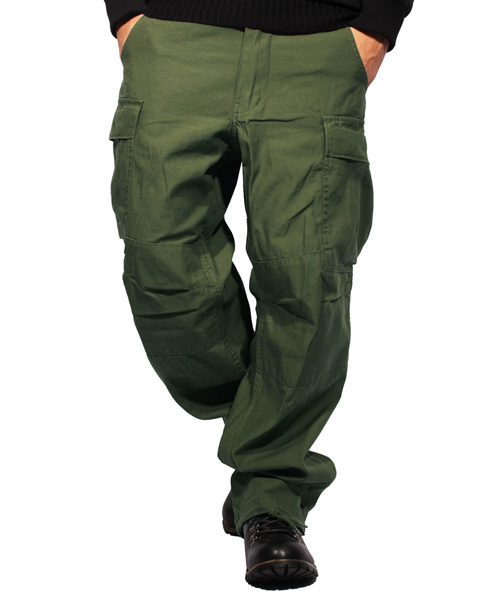 8(eight)(エイト)の「BDU カーゴ ワイドパンツ (カーゴパンツ・メンズ・ベージュ/ネイビー/カモフラージュ/ブラック/オリーブ・LARGE/SMALL/X-LARGE/MEDIUM)」の3枚目の写真