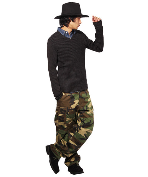 8(eight)(エイト)の「BDU カーゴ ワイドパンツ (カーゴパンツ・メンズ・ベージュ/ネイビー/カモフラージュ/ブラック/オリーブ・LARGE/SMALL/X-LARGE/MEDIUM)」の10枚目の写真
