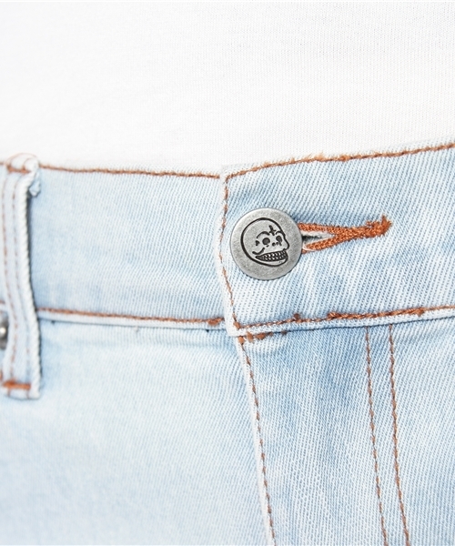 MIDWEST（ミッドウエスト）の「CHEAP MONDAY　花柄パッチユーズドブルージーンズ（デニムパンツ・メンズ・ブルー・27）」の8枚目の写真