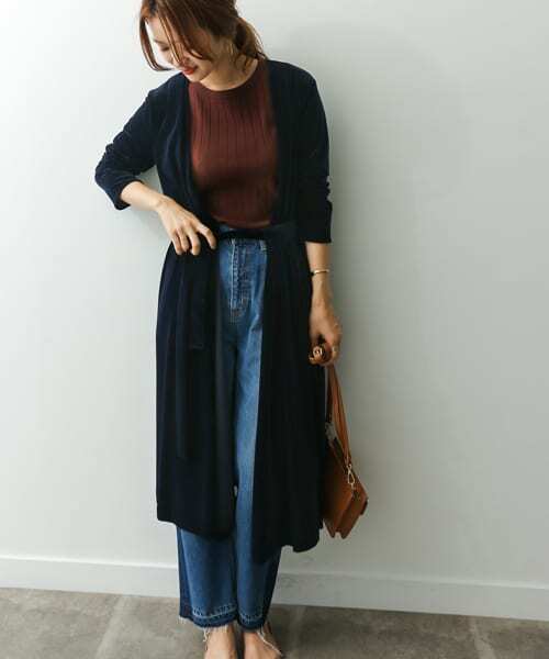 URBAN RESEARCH DOORS（アーバンリサーチドアーズ）の「【店舗振り分け】ベロアガウン∴（カーディガン/ボレロ・レディース・ボルドー/ネイビー・ONE）」の3枚目の写真